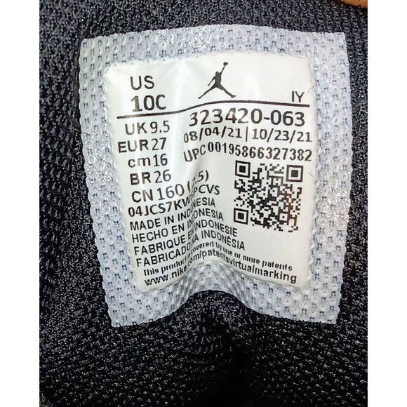 Air Jordan Toddler Basketball Shoes Black/Red 13 Retro Style Velcro Closure Size - Picture 7 of 7